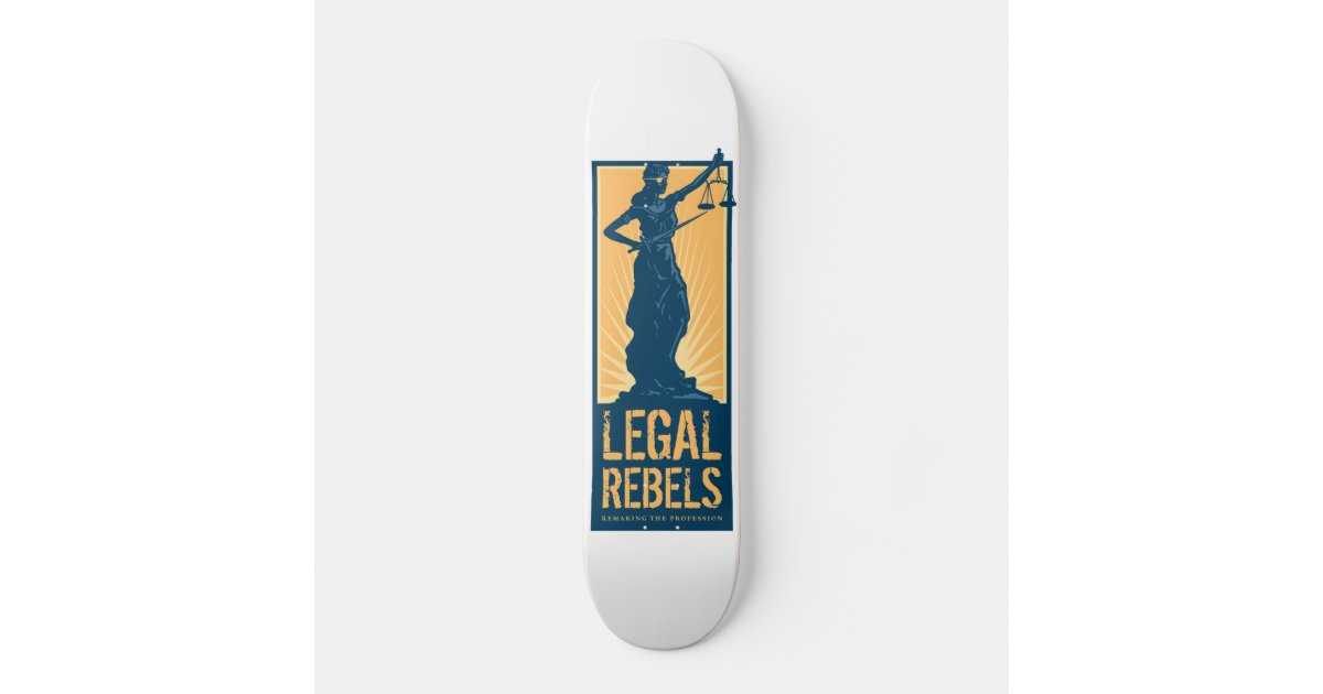 Steen Shipley Herstellen Legal Rebel Skateboard | Zazzle