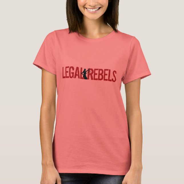 Legal Rebels Wide Red Logo Ringer Tee (Front)