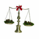 Legal Scales Christmas Ornament<br><div class="desc">Not sure how this will turn out but I couldn't resist designing this holiday legal scales ornament. Use it to decorate a door,  wall or as a gift tag.</div>