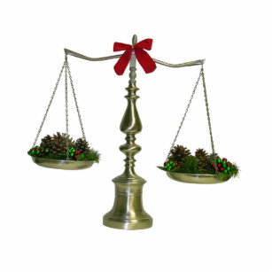 Legal Scales Christmas Ornament