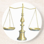 Legal Scales Coasters at Zazzle