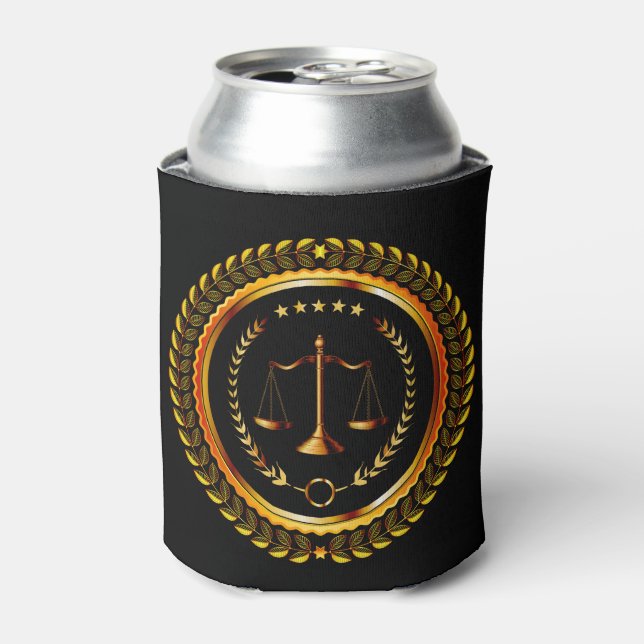 Legal Scales of Justice Can Cooler - srf (Can Front)
