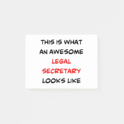 legal secretary awesome post_it notes