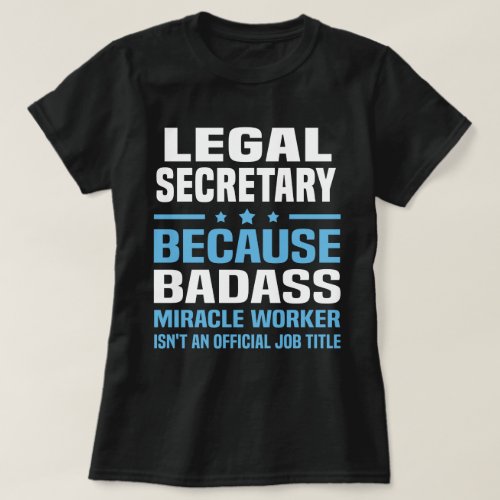 Legal Secretary T_Shirt