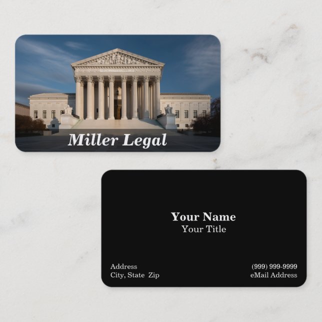 Legal Services / Lawyer / Attorney Business Card (Front/Back)