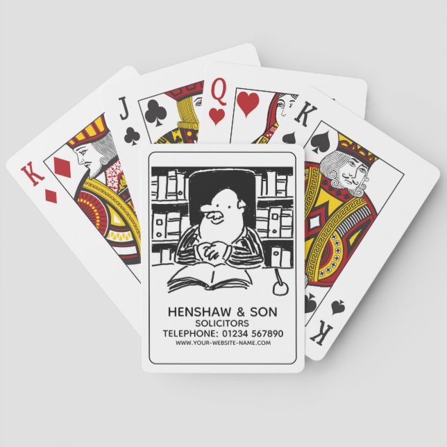 Legal Services Solicitors Playing Cards (Back)