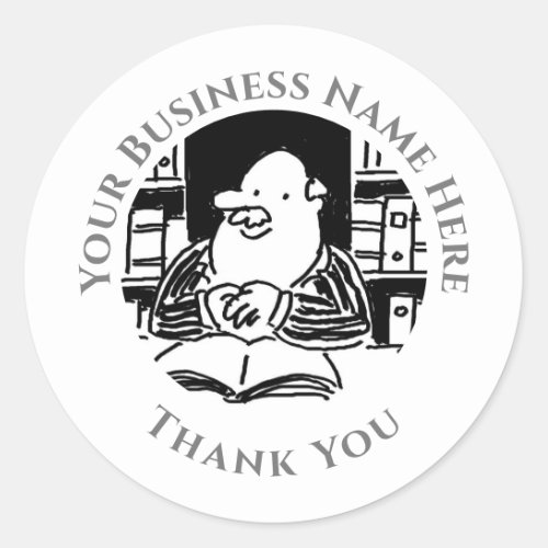 Legal Services Thank you stickers Classic Round Sticker