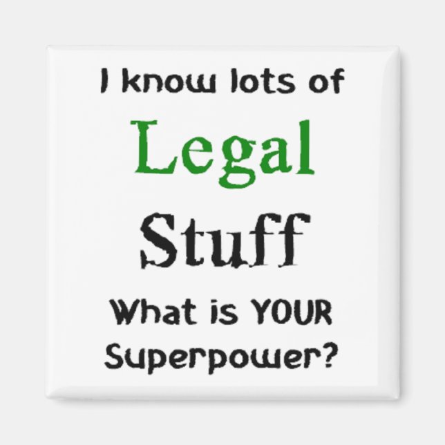 legal stuff magnet (Front)