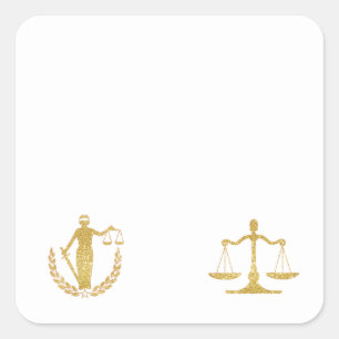 Legal Symbols Name Tag Stickers