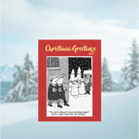 Legal Team of Snowmen Christmas Card with QR Code