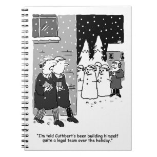 Legal Team of Snowmen - Law Theme Notebook