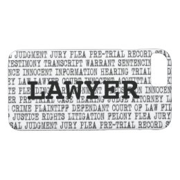 Legal Terminology Custom Phone Case