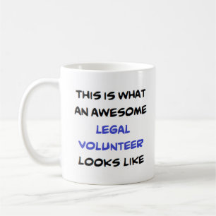 legal volunteer, awesome coffee mug