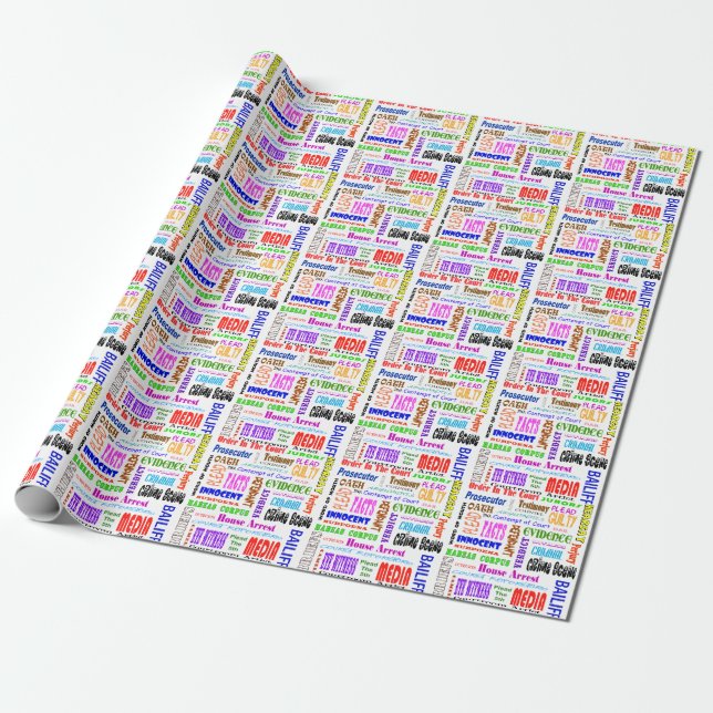 Legal Words Wrapping Paper (Unrolled)