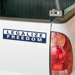 Legalize Freedom Bumper Sticker | Zazzle