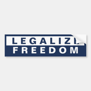Legalize Freedom Bumper Sticker
