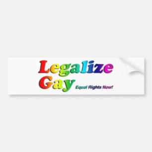 Legalize Gay Bumper Sticker