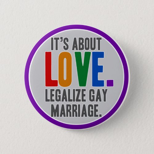 Legalize Gay Marriage Button