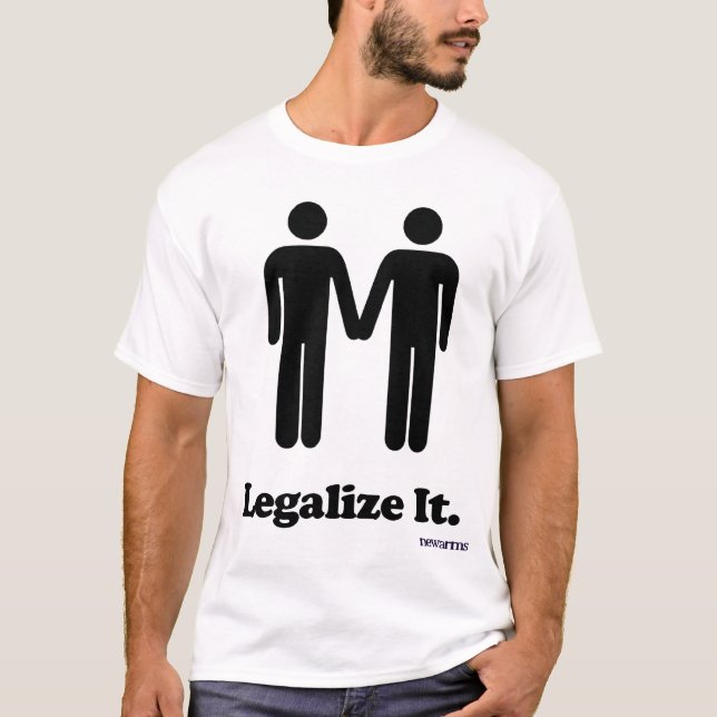 Legalize Gay Men Marriage T-Shirt (Front)
