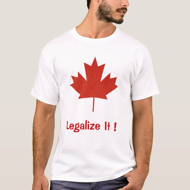 Legalize It, Canada, Maple Leaf T-Shirt (Front)