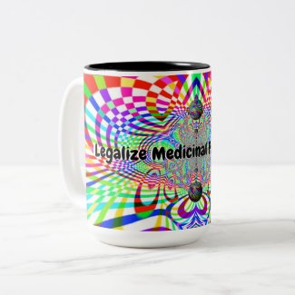 Legalize Medicinal Psychedelics Two-Tone Coffee Mug