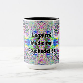 Legalize Medicinal Psychedelics Two-Tone Coffee Mug