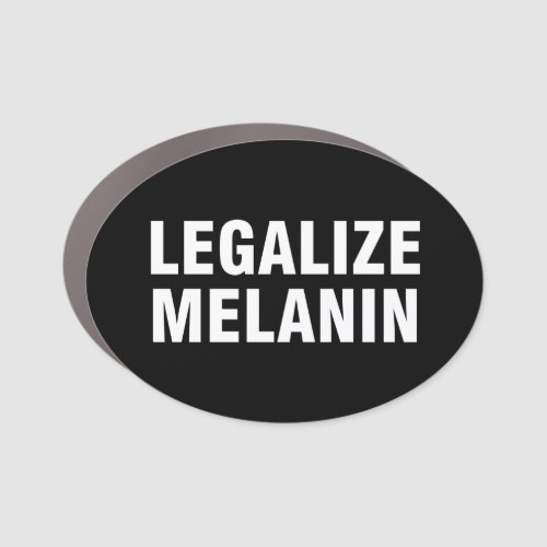 Legalize Melanin Car Magnet