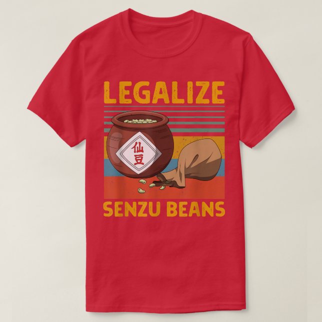 Legalize Senzu Beans Design  T-Shirt (Design Front)