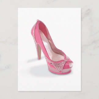 legally pink shoes postcard