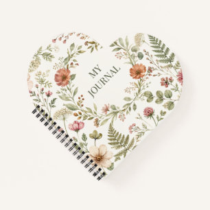 legant Botanical Floral Recipe Book