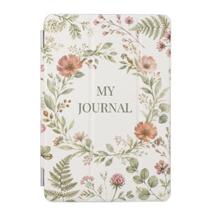 legant Botanical Floral Recipe Book iPad Mini Cover