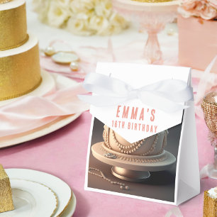 legant Jewelry-Themed Birthday Favor Boxes