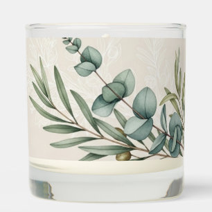 legant Watercolor Eucalyptus Wedding Candle – Pers