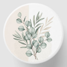 legant Watercolor Eucalyptus Wedding Candle – Pers
