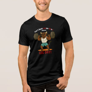 Legen-Dairy Leg Day – Funny Bull Squat Workout Tri-Blend Shirt