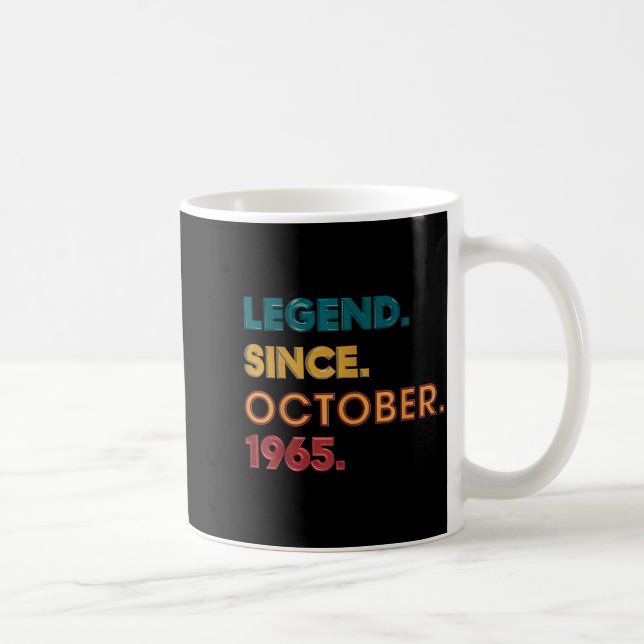 Legend 1965 60th Birthday For Men Women 60 Year Ol Coffee Mug (Right)