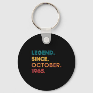 Legend 1965 60th Birthday For Men Women 60 Year Ol Keychain