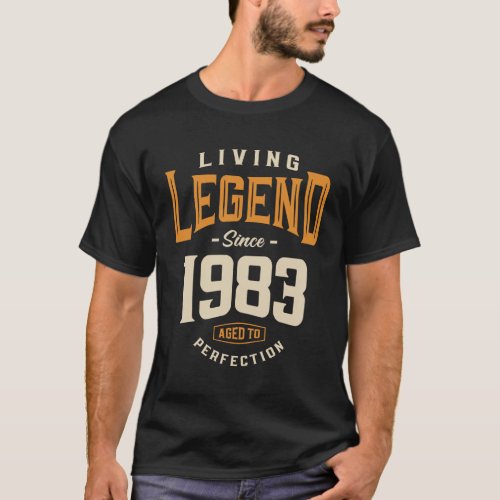 Legend 1983 Birthday 40 Years Old T_Shirt