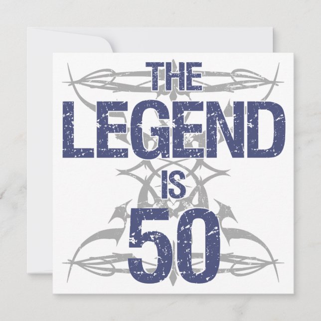 Legend 50th Birthday Card (Front)