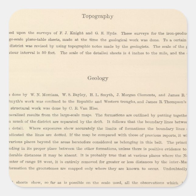 Legend Atlas Square Sticker (Front)