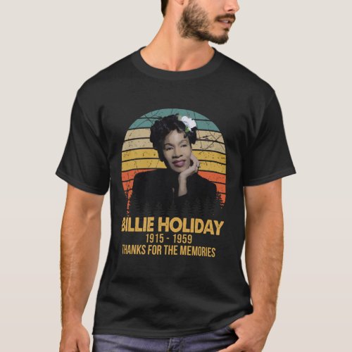 Legend Billie Holiday Thank You For The Memories T_Shirt