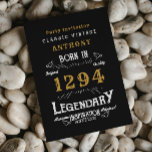 Legend Birthday Invitation<br><div class="desc">For those legends celebrating their birthday we have the ideal birthday party invitation. The black background with a white and gold vintage typography design design is simple and yet elegant with a retro feel. Easily customize the text of this birthday gift using the template provided. More gifts and party supplies...</div>