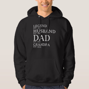 Legend Husband Dad Grandpa Customized Est. Years Hoodie