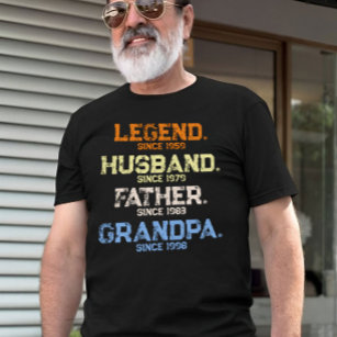 Legend Husband Daddy GRANDPA Customized T-Shirt