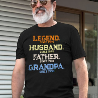 Legend Husband Daddy GRANDPA Customized T-Shirt