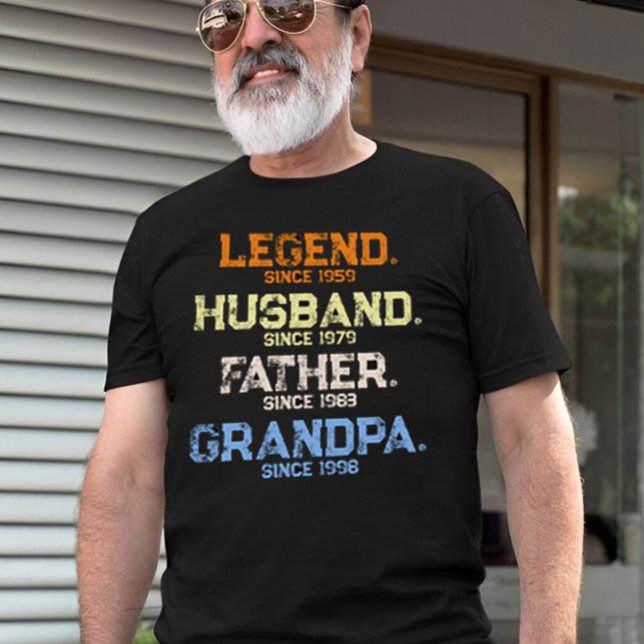 Legend Husband Daddy GRANDPA Customized T-Shirt (Creator Uploaded)