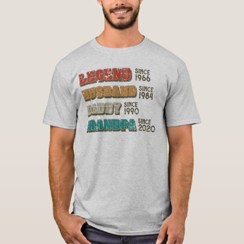  Legend Husband Daddy Grandpa Customized  T_Shirt