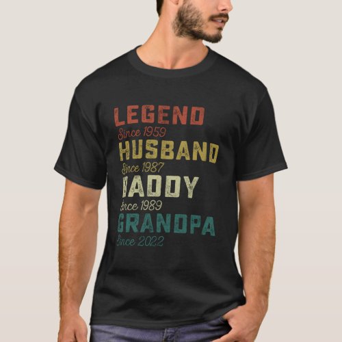 Legend Husband Daddy Grandpa Fathers Day Shirt