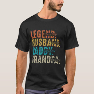 Legend Husband Daddy Grandpa Old Man Father's Day T-Shirt