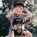 Legend Legacy Father Son Embroidered Baseball Cap<br><div class="desc">Legacy son adjustable baseball hat and pair with the Legend father baseball hat for the perfect gift for your husband on Father's Day,  birthday or a new father-to-be.</div>